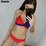 Riseado Sexy conjunto de Bikinis con aumento traje de baño para mujeres