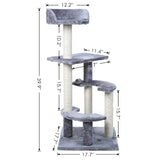 Fast Delivery Pet Cat Tree Tower Condo Wood Scratcher with Scratching Post for Cats Climbing Tree Toys Protecting Furniture Nest