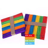 50Pcs/Lot Wooden Craft Ice Cream Sticks Pop Popsicle Sticks Natural Wood Cake Tools DIY kids Handwork Art Crafts Toys