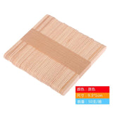50Pcs/Lot Wooden Craft Ice Cream Sticks Pop Popsicle Sticks Natural Wood Cake Tools DIY kids Handwork Art Crafts Toys