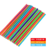 50Pcs/Lot Wooden Craft Ice Cream Sticks Pop Popsicle Sticks Natural Wood Cake Tools DIY kids Handwork Art Crafts Toys