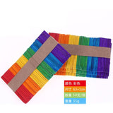 50Pcs/Lot Wooden Craft Ice Cream Sticks Pop Popsicle Sticks Natural Wood Cake Tools DIY kids Handwork Art Crafts Toys