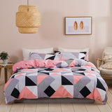 Nordic Style Lattice Bedding Set Duvet Cover King Size High Quality Comforter Bed Queen Geometric Pattern Quilt Set