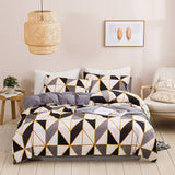 Nordic Style Lattice Bedding Set Duvet Cover King Size High Quality Comforter Bed Queen Geometric Pattern Quilt Set
