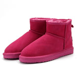MBR FORCE Australia Women  Snow Boots 100% Genuine Cowhide Leather Ankle Boots Warm Winter Boots Woman shoes large size 34-44