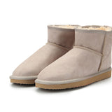 MBR FORCE Australia Women  Snow Boots 100% Genuine Cowhide Leather Ankle Boots Warm Winter Boots Woman shoes large size 34-44