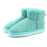 MBR FORCE Australia Women  Snow Boots 100% Genuine Cowhide Leather Ankle Boots Warm Winter Boots Woman shoes large size 34-44
