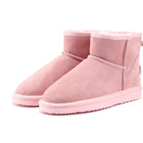 MBR FORCE Australia Women  Snow Boots 100% Genuine Cowhide Leather Ankle Boots Warm Winter Boots Woman shoes large size 34-44