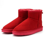MBR FORCE Australia Women  Snow Boots 100% Genuine Cowhide Leather Ankle Boots Warm Winter Boots Woman shoes large size 34-44