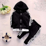 Spring Baby Casual Tracksuit Children Boy Girl Cotton Zipper Jacket Pants 2Pcs/Sets Kids Leisure Sport Suit Infant Clothing