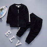 Spring Baby Casual Tracksuit Children Boy Girl Cotton Zipper Jacket Pants 2Pcs/Sets Kids Leisure Sport Suit Infant Clothing