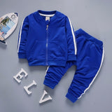 Spring Baby Casual Tracksuit Children Boy Girl Cotton Zipper Jacket Pants 2Pcs/Sets Kids Leisure Sport Suit Infant Clothing