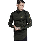 Sik Silk Spain Shirts Men SikSilk Long Sleeve T Shirt Men Autumn Sweatshirts Hip Hop Streetwear Sik Tshirt Silk Silk Sweatshirt