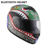 motor motorcycle hat Full Face helmet with lens safety helmet DOT helmet phone call music bluetooth Moto helmet  S  matte black