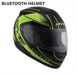 motor motorcycle hat Full Face helmet with lens safety helmet DOT helmet phone call music bluetooth Moto helmet  S  matte black