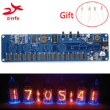 zirrfa 5V 1A Electronic DIY kit in14 Nixie Tube digital LED clock gift circuit board kit PCBA, No tubes