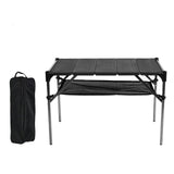 Outdoor Folding Table Camping Barbecue Table Stitched Assembled Aluminum Plate