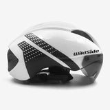Aero helmet tt time trial cycling helmet for men women goggles race road bike helmet with lens Casco Ciclismo bicycle equipment