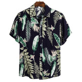 MJARTORIA New Arrival Men's Shirts Men Hawaiian Camicias Casual One Button Wild Shirts Printed Short-sleeve Tops