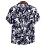 MJARTORIA New Arrival Men's Shirts Men Hawaiian Camicias Casual One Button Wild Shirts Printed Short-sleeve Tops