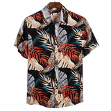 MJARTORIA New Arrival Men's Shirts Men Hawaiian Camicias Casual One Button Wild Shirts Printed Short-sleeve Tops