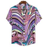 MJARTORIA New Arrival Men's Shirts Men Hawaiian Camicias Casual One Button Wild Shirts Printed Short-sleeve Tops