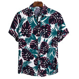 MJARTORIA New Arrival Men's Shirts Men Hawaiian Camicias Casual One Button Wild Shirts Printed Short-sleeve Tops