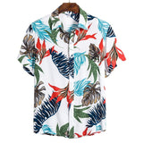 MJARTORIA New Arrival Men's Shirts Men Hawaiian Camicias Casual One Button Wild Shirts Printed Short-sleeve Tops