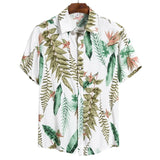 MJARTORIA New Arrival Men's Shirts Men Hawaiian Camicias Casual One Button Wild Shirts Printed Short-sleeve Tops