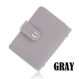 Women's 26 Cards Slim PU Leather ID Credit Card Holder Pocket Case Purse Wallet