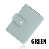 Women's 26 Cards Slim PU Leather ID Credit Card Holder Pocket Case Purse Wallet