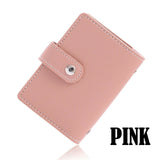 Women's 26 Cards Slim PU Leather ID Credit Card Holder Pocket Case Purse Wallet