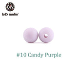 Let'S Make 100pc Teething Beads Pendant 9mm Tiny Rod Baby Crib Mobile On Bedding Teether Toys Baby Silicone Teether Baby Toys