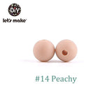 Let'S Make 100pc Teething Beads Pendant 9mm Tiny Rod Baby Crib Mobile On Bedding Teether Toys Baby Silicone Teether Baby Toys