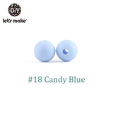Let'S Make 100pc Teething Beads Pendant 9mm Tiny Rod Baby Crib Mobile On Bedding Teether Toys Baby Silicone Teether Baby Toys