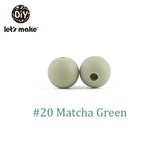 Let'S Make 100pc Teething Beads Pendant 9mm Tiny Rod Baby Crib Mobile On Bedding Teether Toys Baby Silicone Teether Baby Toys