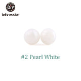 Let'S Make 100pc Teething Beads Pendant 9mm Tiny Rod Baby Crib Mobile On Bedding Teether Toys Baby Silicone Teether Baby Toys