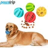 1pc Sof Pet Dog Toys Ball Interactive Elasticity Ball Dog Chew Toy Tooth Clean Rubber Ball Toys For Dogs Treats Food Dispenser