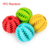 1pc Sof Pet Dog Toys Ball Interactive Elasticity Ball Dog Chew Toy Tooth Clean Rubber Ball Toys For Dogs Treats Food Dispenser