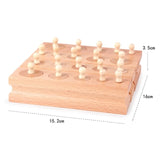 Baby Montessori Educational Wooden Toys Colorful Socket Cylinder Block Set For Children Educational Preschool Early Learning Toy