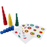 Baby Montessori Educational Wooden Toys Colorful Socket Cylinder Block Set For Children Educational Preschool Early Learning Toy
