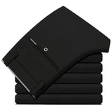 Men's Long Trousers Slim Fit Formal  Black Pants