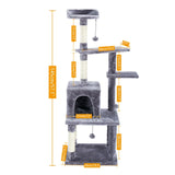 Fast Domestic Delivery Cat Tree Scratcher Animal Funny Scratching Post Climbing Tree Toy Activity Protecting Furniture Pet House