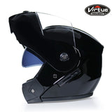 Professional Racing Helmet Modular Dual Lens Motorcycle Helmet Full Face Safe Helmets S M L