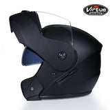 Professional Racing Helmet Modular Dual Lens Motorcycle Helmet Full Face Safe Helmets S M L