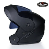 Professional Racing Helmet Modular Dual Lens Motorcycle Helmet Full Face Safe Helmets S M L