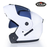 Professional Racing Helmet Modular Dual Lens Motorcycle Helmet Full Face Safe Helmets S M L