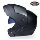 Professional Racing Helmet Modular Dual Lens Motorcycle Helmet Full Face Safe Helmets S M L