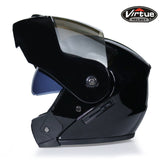 Professional Racing Helmet Modular Dual Lens Motorcycle Helmet Full Face Safe Helmets S M L