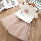 Humor Bear Girls Clothes Sets Children Clothing Brand Summer Fashion Students T-Shirt + Star Dress 2Pcs Suit Baby Kids Clothes